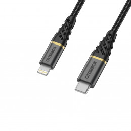 OtterBox Cable Premium MFI 2 m Musta