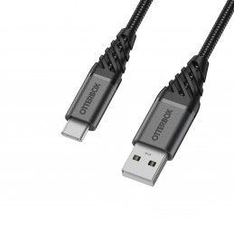 OtterBox Cable Premium USB-kaapeli 3 m USB 2.0 USB C USB A Musta