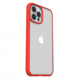 OtterBox React matkapuhelimen suojakotelo 17 cm (6.7") Suojus Punainen, Läpinäkyvä