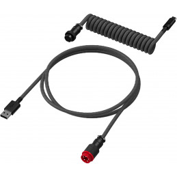 HyperX USB-C Coiled Cable Gray-Black