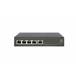 LevelOne GES-2105P verkkokytkin Hallittu L2 Gigabit Ethernet (10 100 1000) Power over Ethernet -tuki Musta