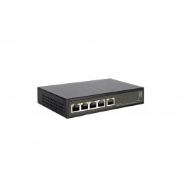 LevelOne GES-2105P verkkokytkin Hallittu L2 Gigabit Ethernet (10 100 1000) Power over Ethernet -tuki Musta