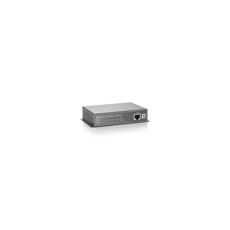 LevelOne GEP-0521 verkkokytkin Hallitsematon Gigabit Ethernet (10 100 1000) Power over Ethernet -tuki Harmaa