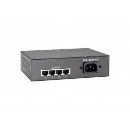 LevelOne FEP-0511 verkkokytkin Fast Ethernet (10 100) Power over Ethernet -tuki Harmaa