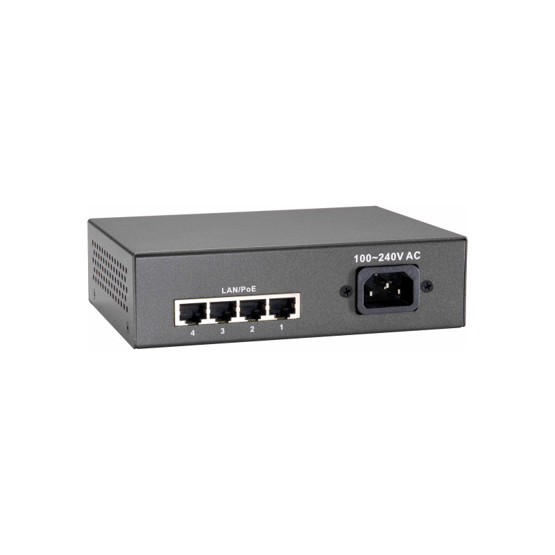 LevelOne FEP-0511 verkkokytkin Fast Ethernet (10 100) Power over Ethernet -tuki Harmaa