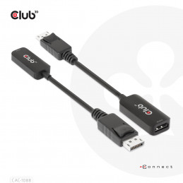 CLUB3D CAC-1088 videokaapeli-adapteri 0,21 m DisplayPort HDMI Musta