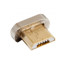 RealPower 168184 kaapelin sukupuolenvaihtaja Magnetic Micro-USB Kulta