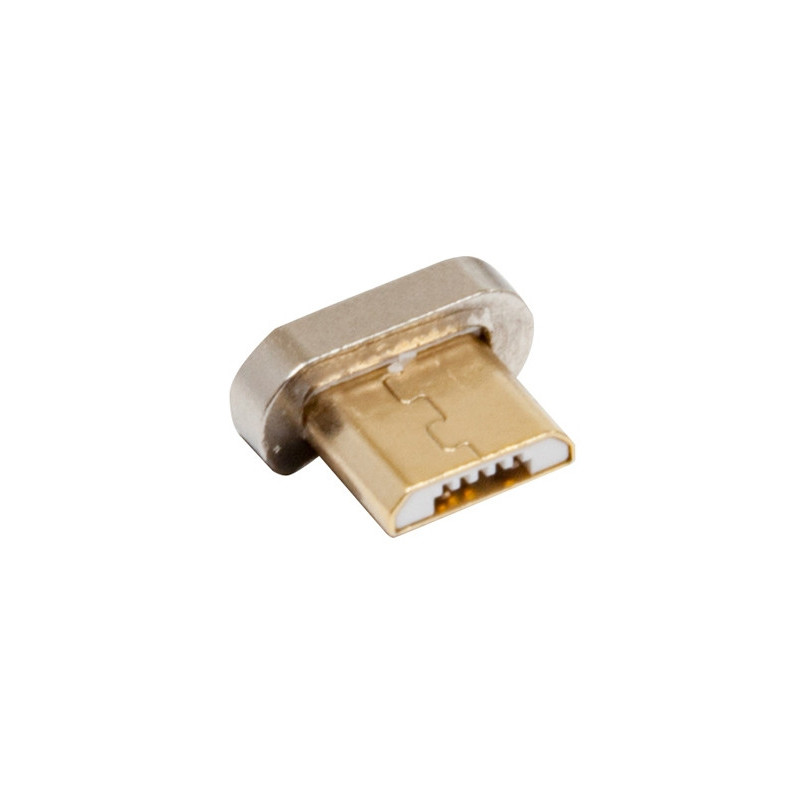 RealPower 168184 kaapelin sukupuolenvaihtaja Magnetic Micro-USB Kulta