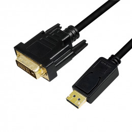 LogiLink CV0131 videokaapeli-adapteri 2 m DisplayPort DVI Musta