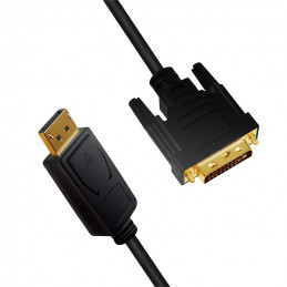 LogiLink CV0131 videokaapeli-adapteri 2 m DisplayPort DVI Musta