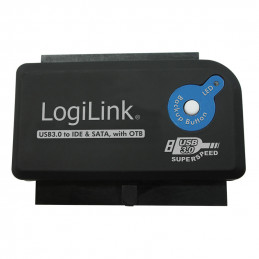 LogiLink AU0028A kaapelin sukupuolenvaihtaja USB 3.0 IDE   SATA Musta