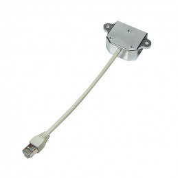 LogiLink RJ45 2xRJ45 verkkokaapeli Hopea, Valkoinen 0,15 m