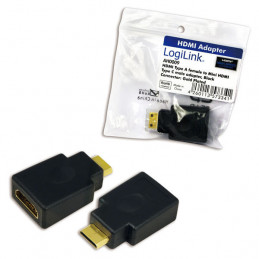 LogiLink AH0009 kaapelin sukupuolenvaihtaja HDMI C HDMI A Musta