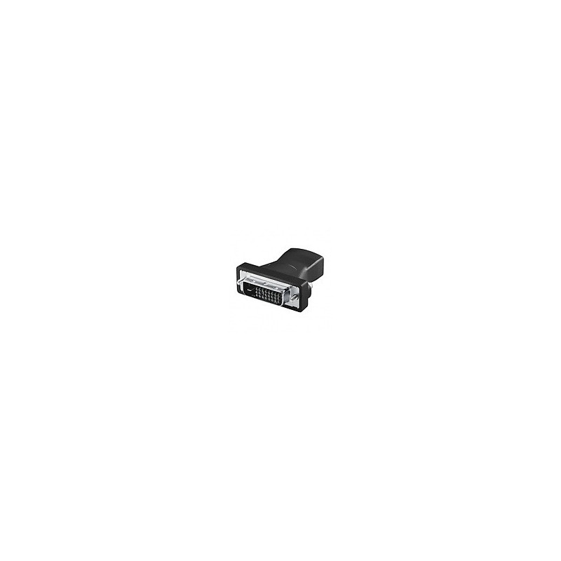 LogiLink HDMI to DVI Adapter HDMI 19-pin female DVI-D (24+1) male Musta