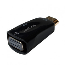 LogiLink CV0107 kaapelin sukupuolenvaihtaja HDMI VGA Musta