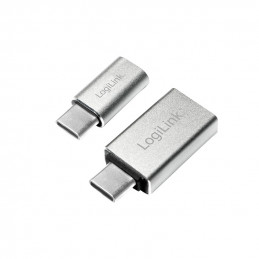 LogiLink AU0040 kaapelin sukupuolenvaihtaja USB 3.1 C USB 3.0 A, Micro USB 2.0 Alumiini