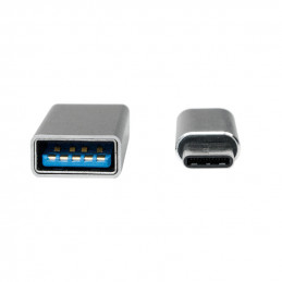 LogiLink AU0040 kaapelin sukupuolenvaihtaja USB 3.1 C USB 3.0 A, Micro USB 2.0 Alumiini