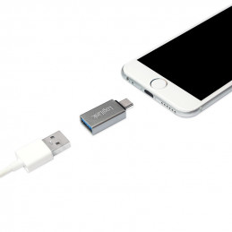 LogiLink AU0040 kaapelin sukupuolenvaihtaja USB 3.1 C USB 3.0 A, Micro USB 2.0 Alumiini