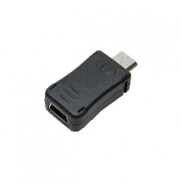 LogiLink AU0010 kaapelin sukupuolenvaihtaja Micro USB Mini USB Musta