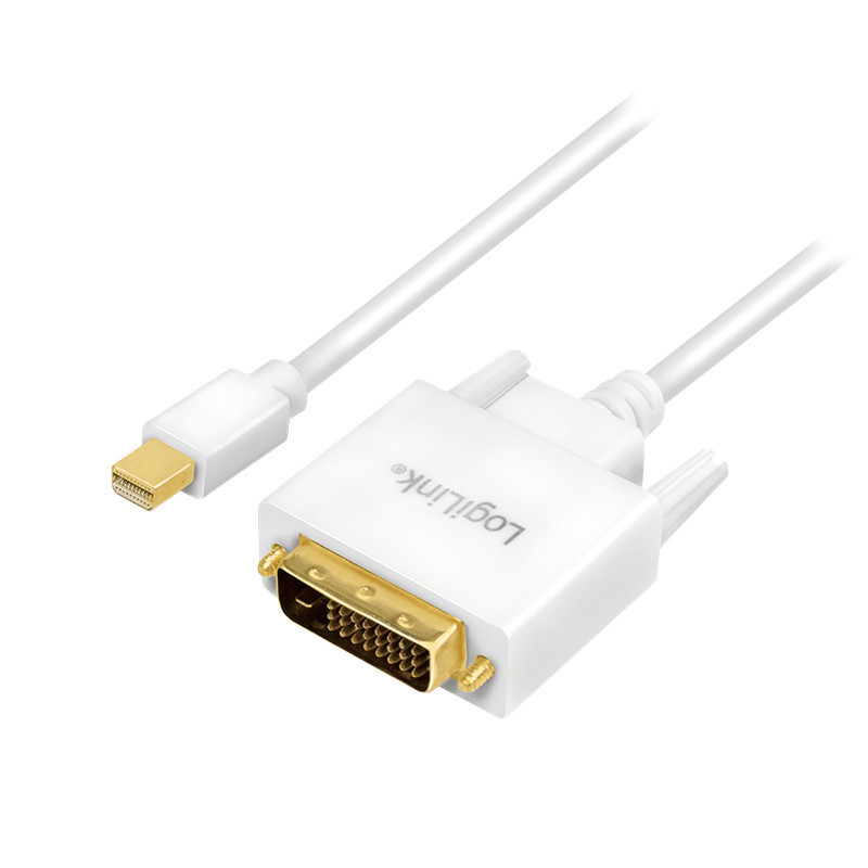 LogiLink CV0138 videokaapeli-adapteri 3 m Mini DisplayPort DVI Valkoinen