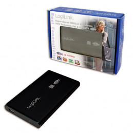 LogiLink UA0106 tallennusaseman kotelo Musta 2.5" USB-virta