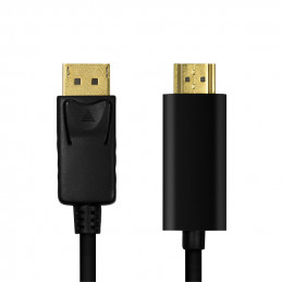 LogiLink CV0127 videokaapeli-adapteri 2 m DisplayPort HDMI-tyyppi A (vakio) Musta