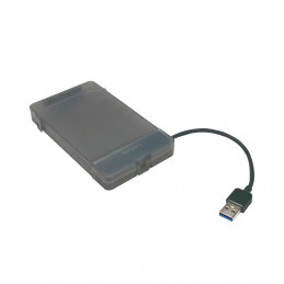 LogiLink AU0037 tallennusaseman kotelo HDD- SSD-kotelo Harmaa 2.5"