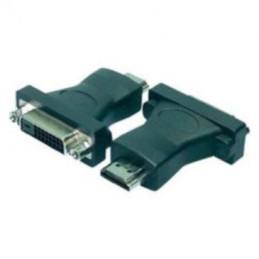 LogiLink HDMI to DVI Adapter HDMI 19-pin female DVI-D (24+1) male Musta