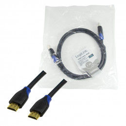 LogiLink CH0061 HDMI-kaapeli 1 m HDMI-tyyppi A (vakio) Musta