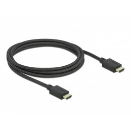 DeLOCK 85388 HDMI-kaapeli 2 m HDMI-tyyppi A (vakio) Musta
