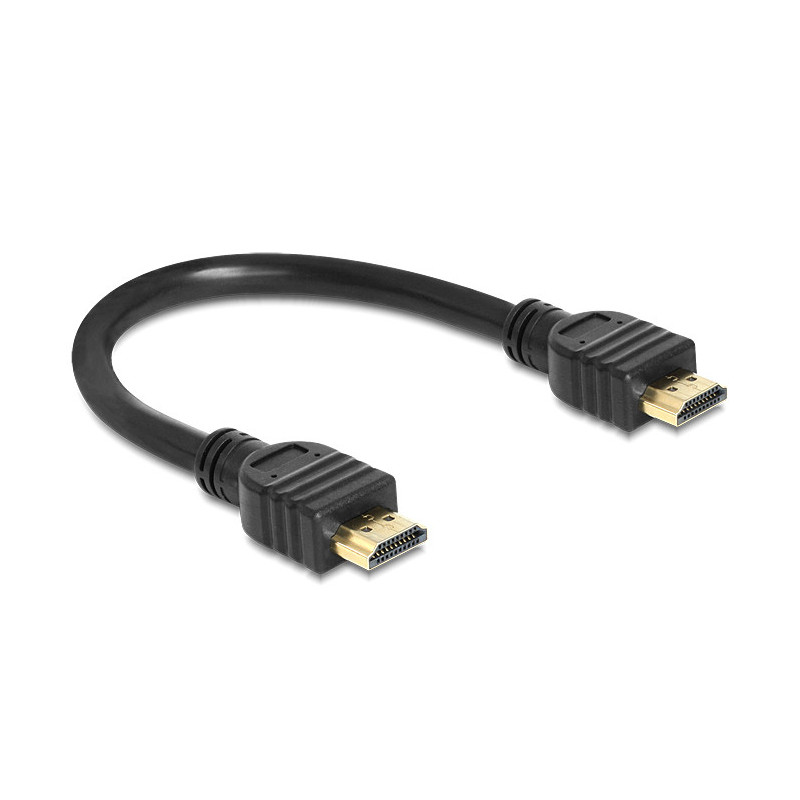 DeLOCK 83352 HDMI-kaapeli 0,25 m HDMI-tyyppi A (vakio) Musta