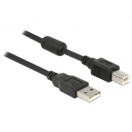 DeLOCK 83566 USB-kaapeli 1 m USB 2.0 USB A USB B Musta