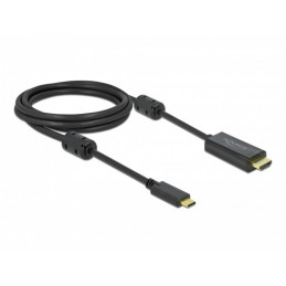 DeLOCK 85970 videokaapeli-adapteri 2 m USB Type-C HDMI Musta