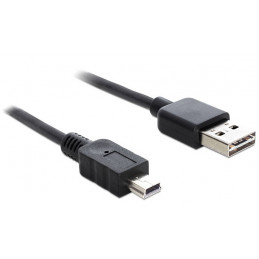 DeLOCK 3m USB 2.0 A - mini USB m m USB-kaapeli USB A Mini-USB A Musta