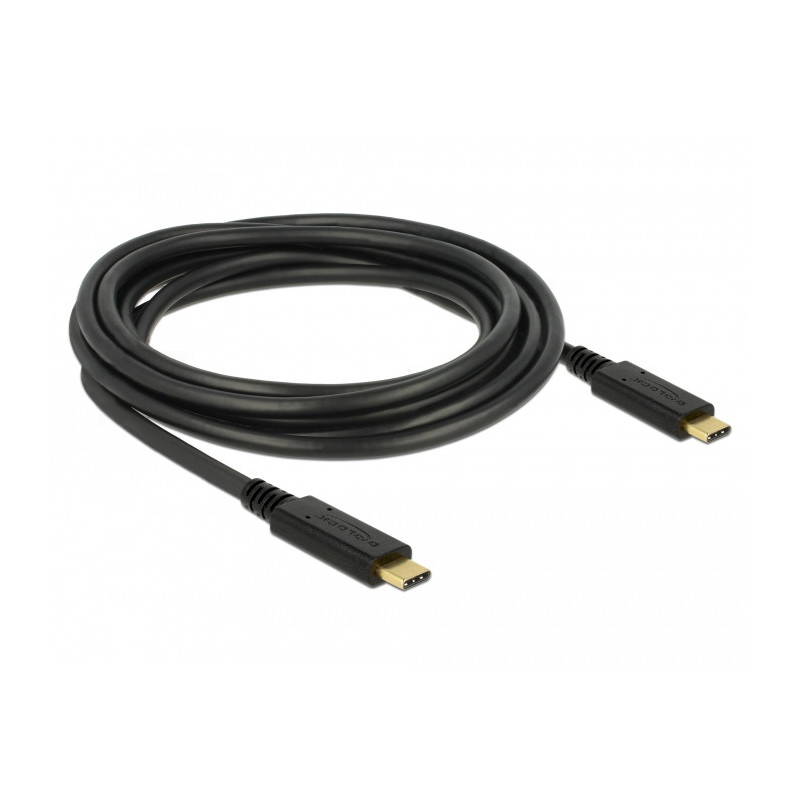 DeLOCK 83325 USB-kaapeli 3 m USB 2.0 USB C Musta