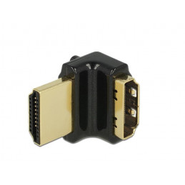 DeLOCK HDMI-A HDMI-A, F M, 90° Musta