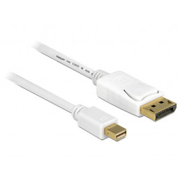 DeLOCK 83481 DisplayPort-kaapeli 1 m Mini DisplayPort Valkoinen