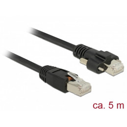 DeLOCK 85670 verkkokaapeli Musta 5 m Cat6 S FTP (S-STP)