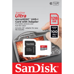 SanDisk Ultra 128 GB MicroSDXC UHS-I Luokka 10