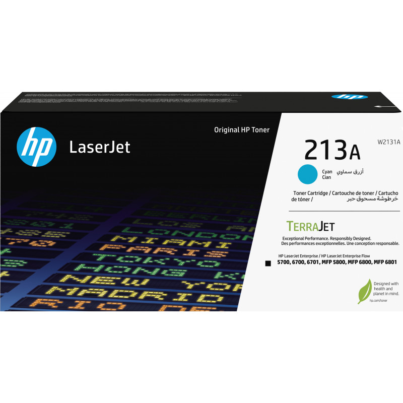 HP 213A syaani alkuperäinen LaserJet -värikasetti