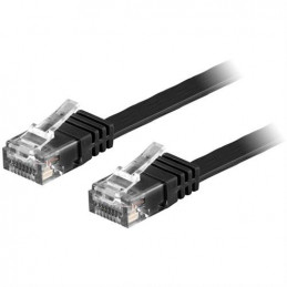 Deltaco TP-611S-FL verkkokaapeli Musta 1,5 m Cat6 U UTP (UTP)