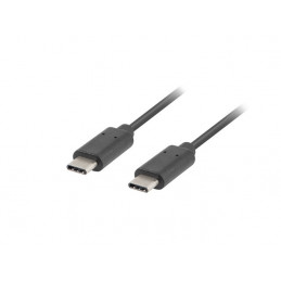 Lanberg CA-CMCM-31CU-0010-BK USB-kaapeli 1 m USB 3.2 Gen 1 (3.1 Gen 1) USB C Musta