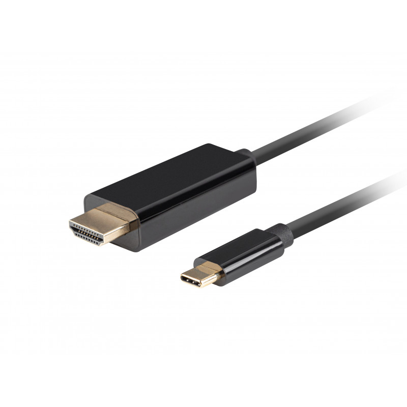 Lanberg CA-CMHD-10CU-0018-BK videokaapeli-adapteri 1,8 m USB Type-C HDMI