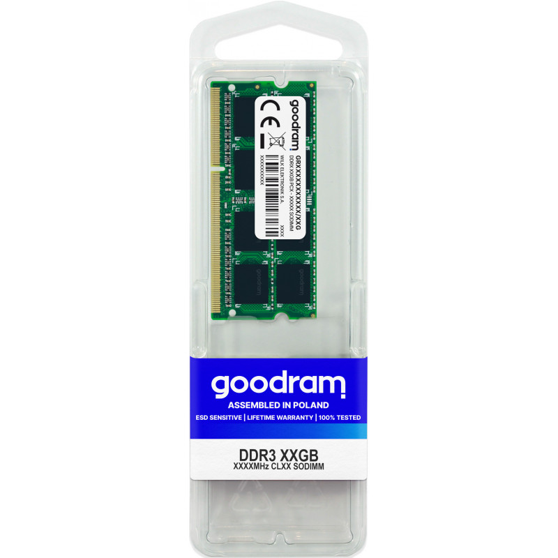 Goodram GR1600S3V64L11 4G muistimoduuli 4 GB 1 x 4 GB DDR3 1600 MHz