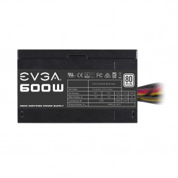 EVGA 600W virtalähdeyksikkö 24-pin ATX ATX Musta