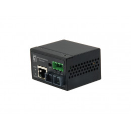 LevelOne IEC-4002 verkon mediamuunnin 100 Mbit s Monitila Musta