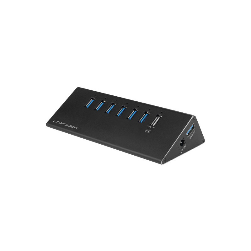 LC-Power USB Hub USB 3.2 Gen 1 (3.1 Gen 1) Type-A 5000 Mbit s Musta