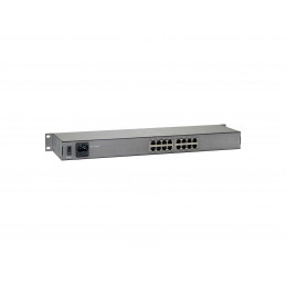 LevelOne FEP-1601 verkkokytkin Fast Ethernet (10 100) Power over Ethernet -tuki Harmaa, Metallinen