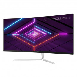 LC-Power LC-M34-UWQHD-100-C-V3 tietokoneen litteä näyttö 86,4 cm (34") 3440 x 1440 pikseliä UltraWide Quad HD LCD Valkoinen