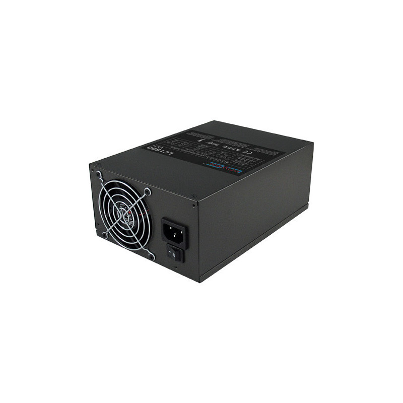 LC-Power LC1800 V2.31 - Mining Edition virtalähdeyksikkö 1800 W 20+4 pin ATX ATX Musta